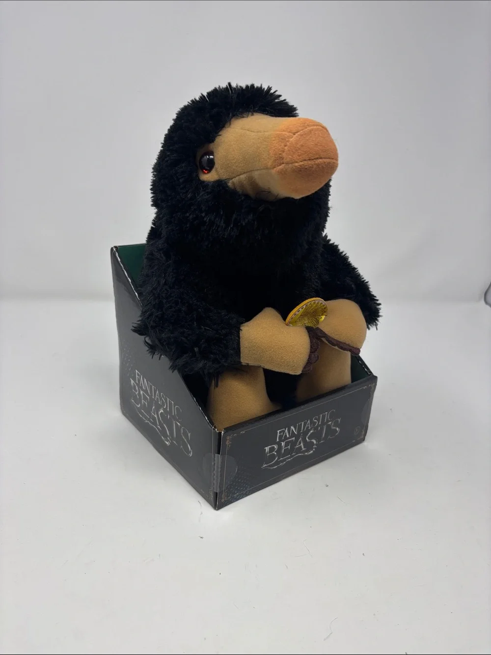 Warner Bros. Fantastic Beasts Niffler Plush - Black and Tan with Gold Coin